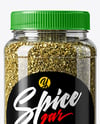 Plastic Spice Jar with Oregano Mockup