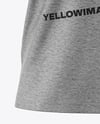 Kids Heather V-Neck T-Shirt Mockup - Front View