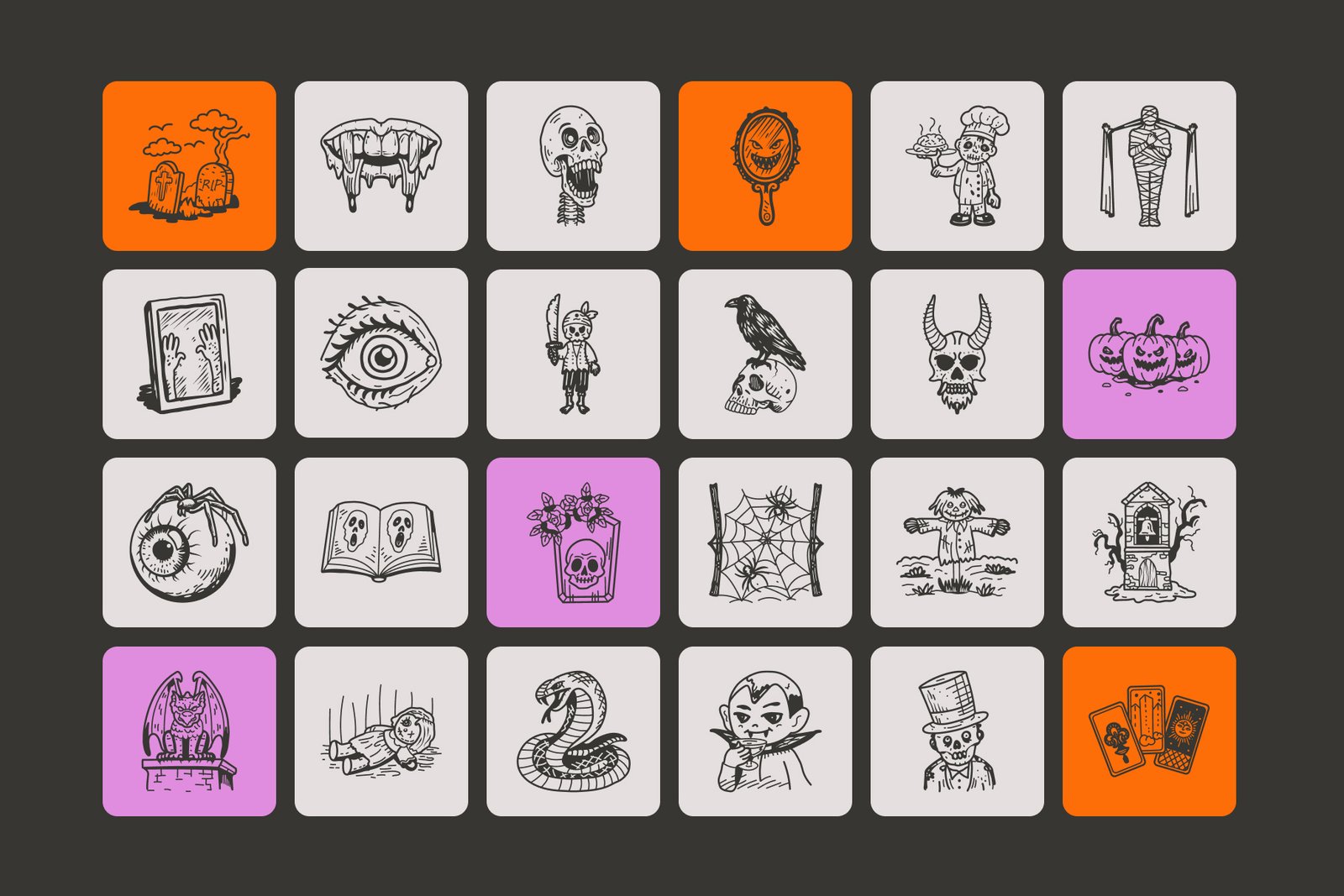 Creepy and Spooky Doodles