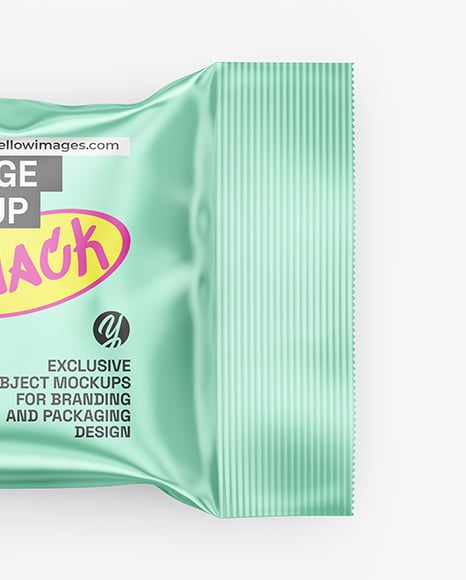Matte Metallic Package Mockup