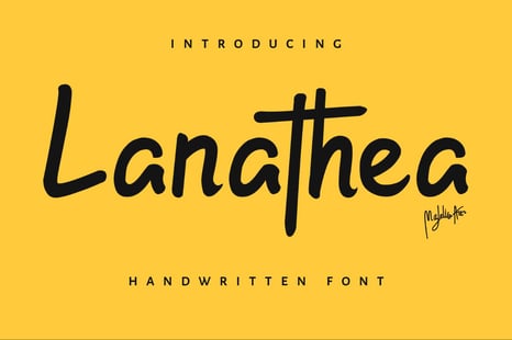 Lanathea Font - Modern symbols