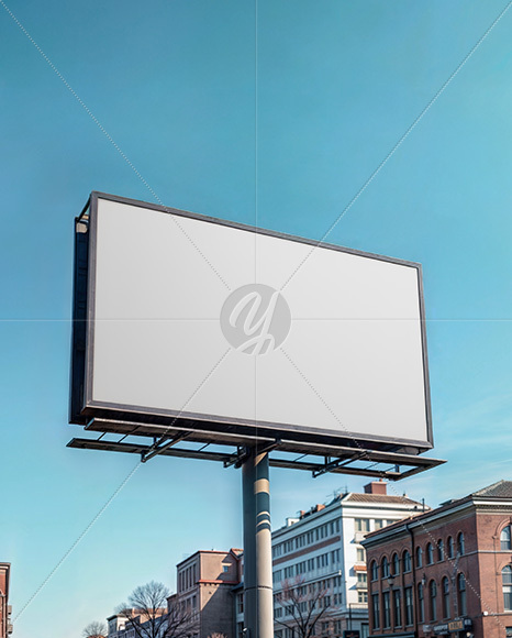 Billboard on the City Street Mockup