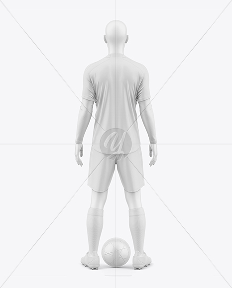 Soccer Kit w/ Mannequin Mockup - Back View