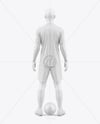 Soccer Kit w/ Mannequin Mockup - Back View