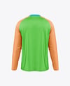 Raglan Long Sleeve Jersey Mockup - Back View