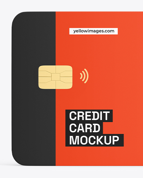 Credit Card Mockup – Front View