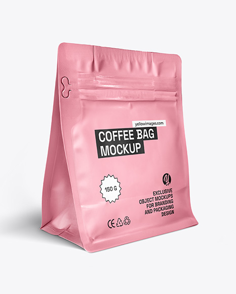 Matte Coffee Bag Mockup