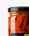 Glass Jar with Sun Dried Tomatoes Mockup