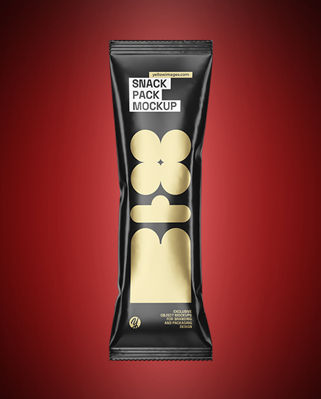 Glossy Snack Pack Mockup