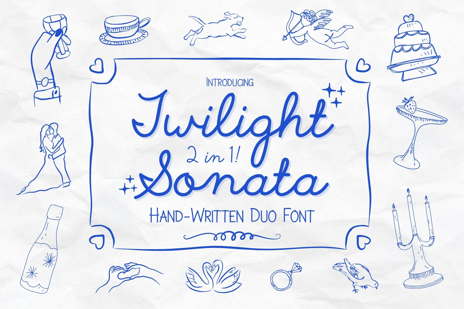 Twilight Sonata - Whimsical Handwritten Font Duo