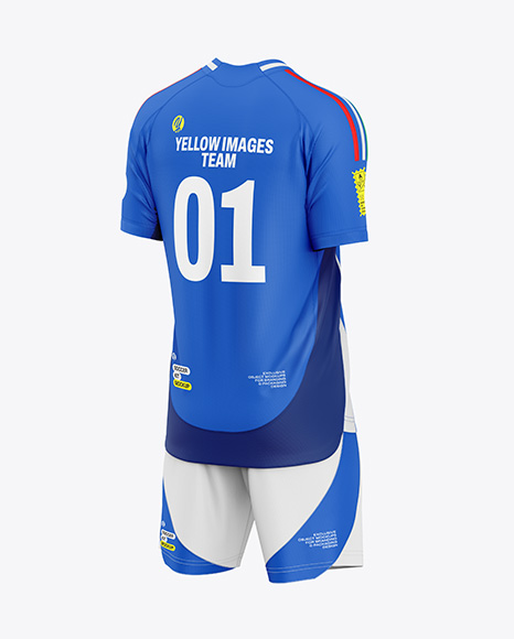 Soccer Kit Mockup - Half Side View - Womens+Soccer+Kit+(Back+Half+Side+View)+Jersey+Mockup+PSD+...