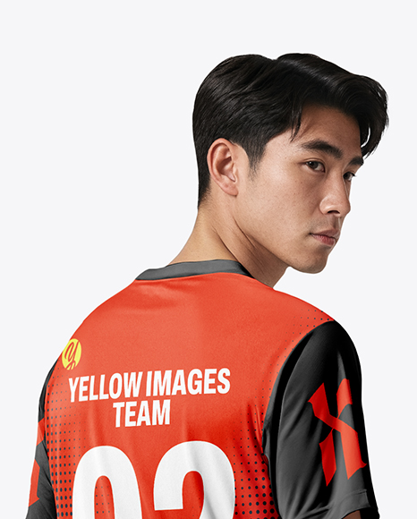 Asian Man Wearing Table Tennis Uniform Mockup
