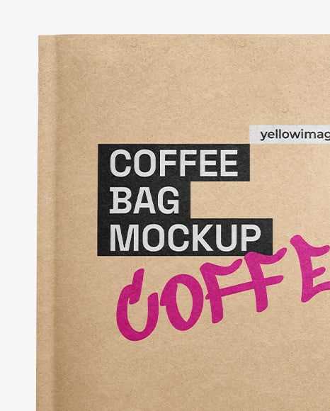 Coffee Bag Mockup – Front View