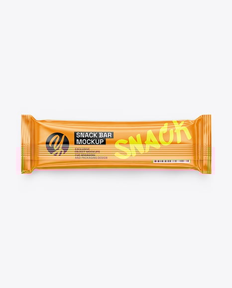 Glossy Snack Package Mockup