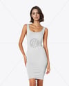 Woman Wearing Tight Dress Mockup