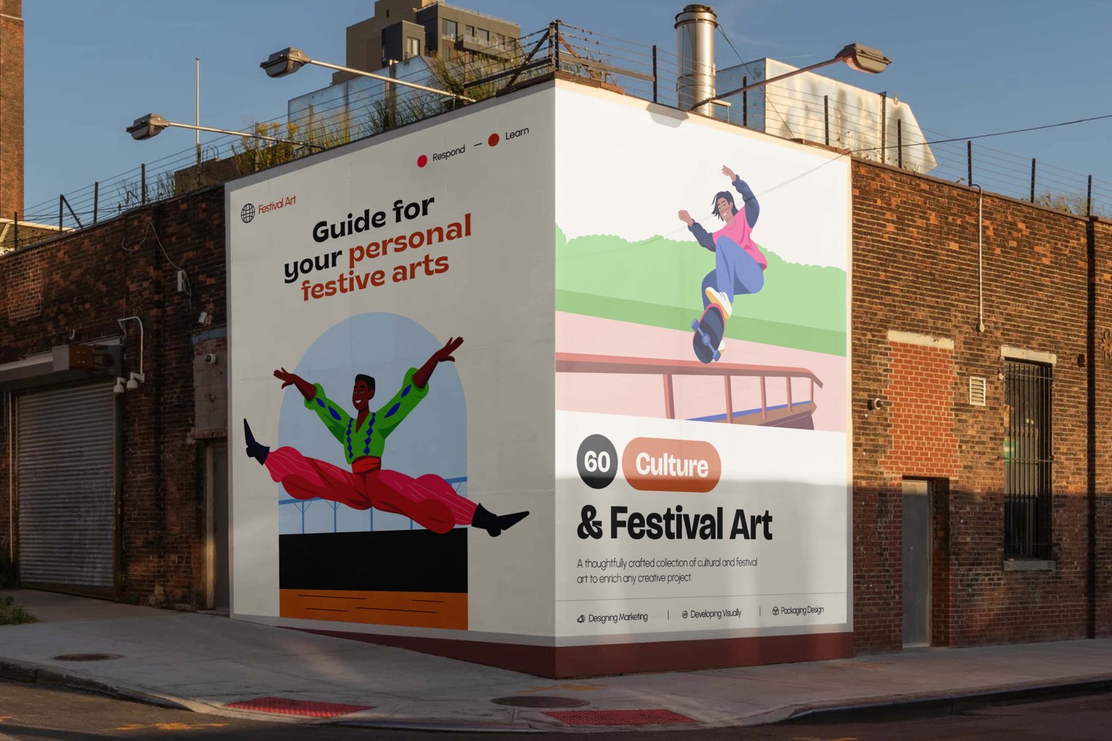 Culture and Festival Art Illustration Set