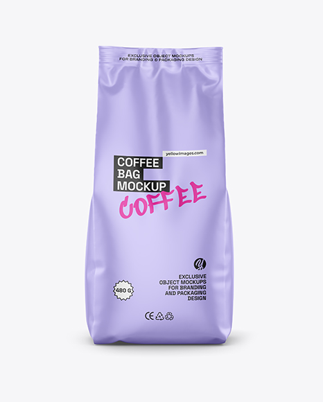 Matte Coffee Bag Mockup