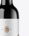 Dark Glass Wine Bottle Mockup