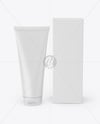 Cosmetic Tube with Box Mockup
