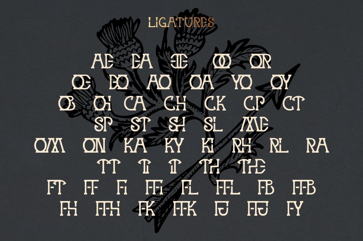 MYSTIQ mysterious display font