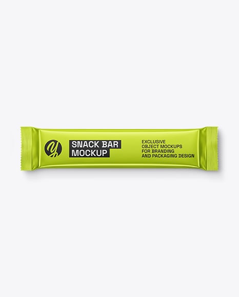 Metallic Snack Bar Mockup