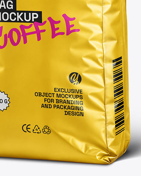 Matte Coffee Bag Mockup