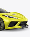 Sport Car Mockup - Front Half Side View