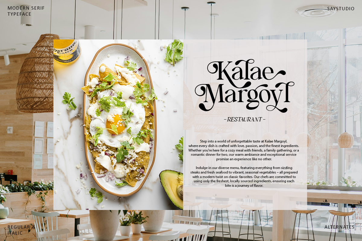Blue Mirage - Modern Serif Font