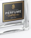Clear Glass Perfume Bottle Mockup