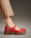 Mary Janes on Woman's Legs with Pants Mockup