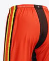 Shell Shorts Mockup - Back Half Side View