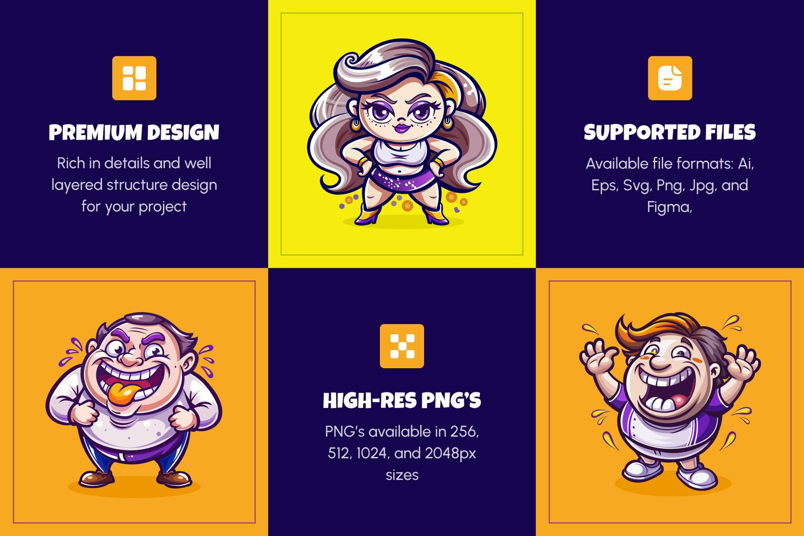Reaction Stickers Set