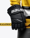 Man Wearing Full Hockey Kit Mockup