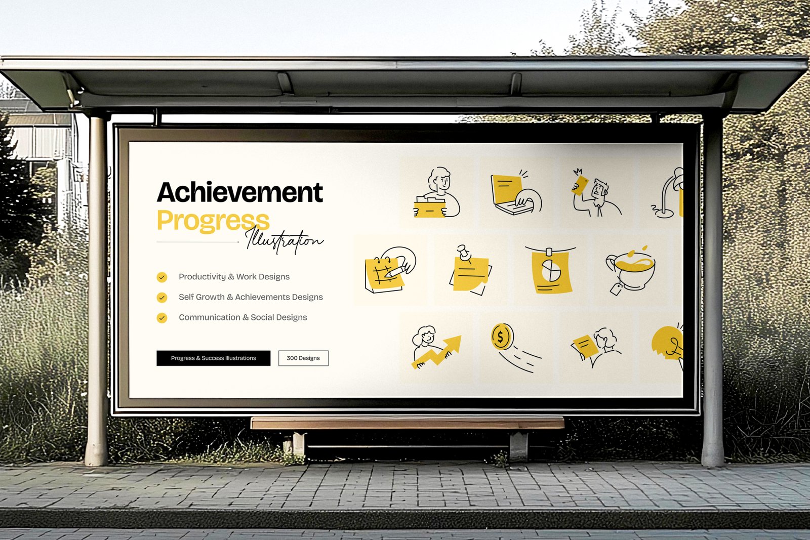 Progress and Success Illustrations