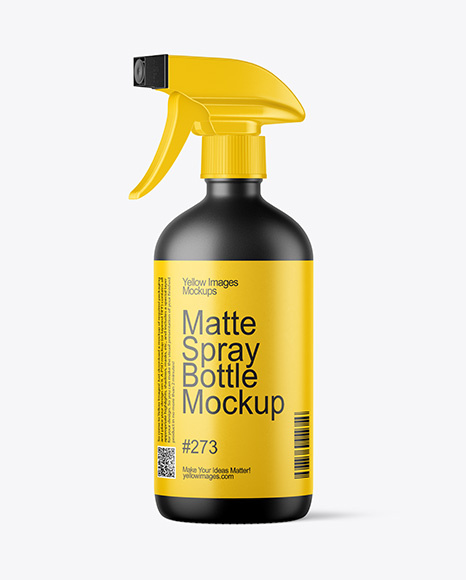 16oz Matte Spray Bottle Mockup