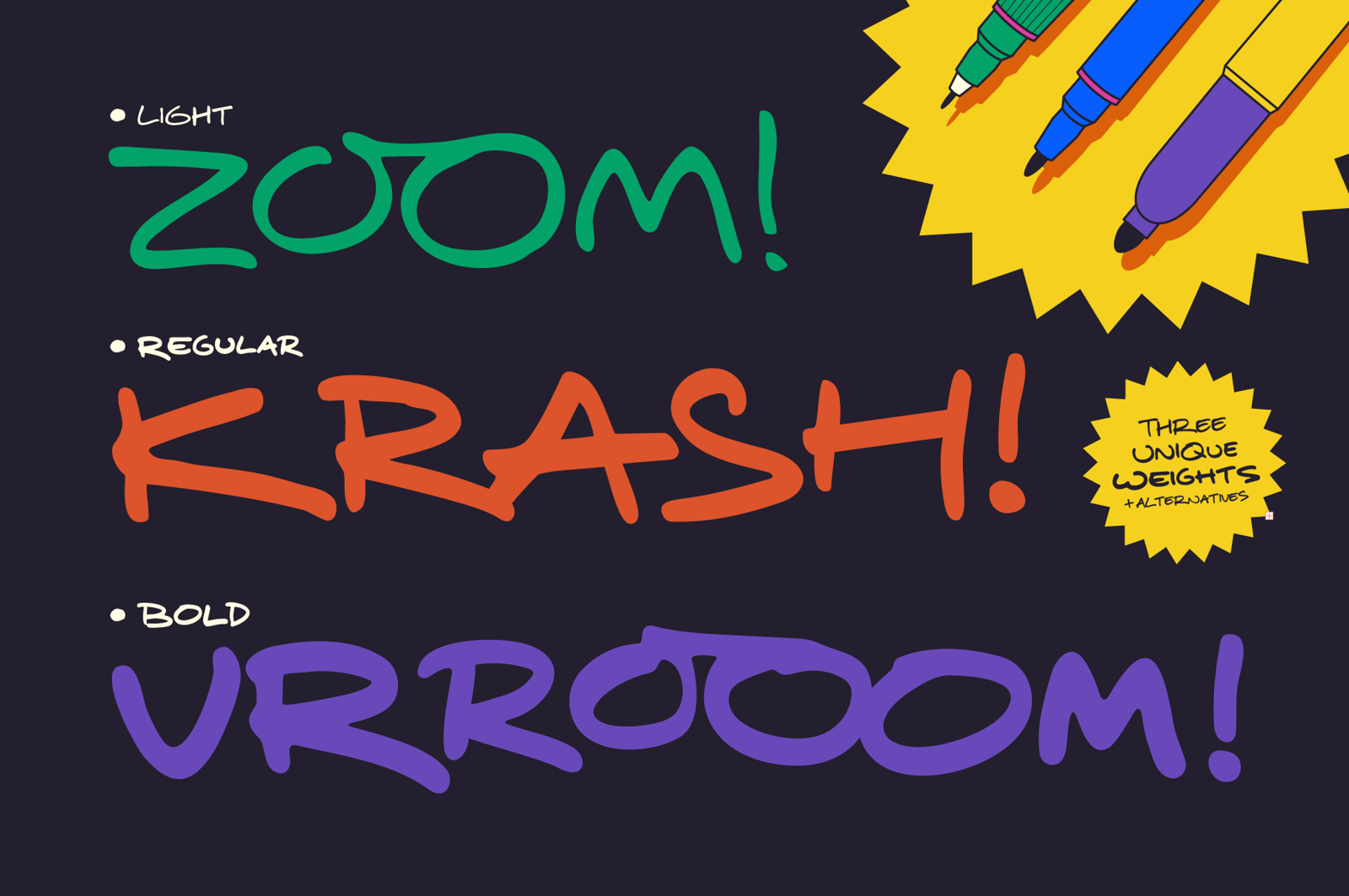 Craze Status: Handwritten All-caps with a Pop Culture Flair