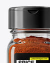 Square Glass Jar with Smoked Paprika Mockup