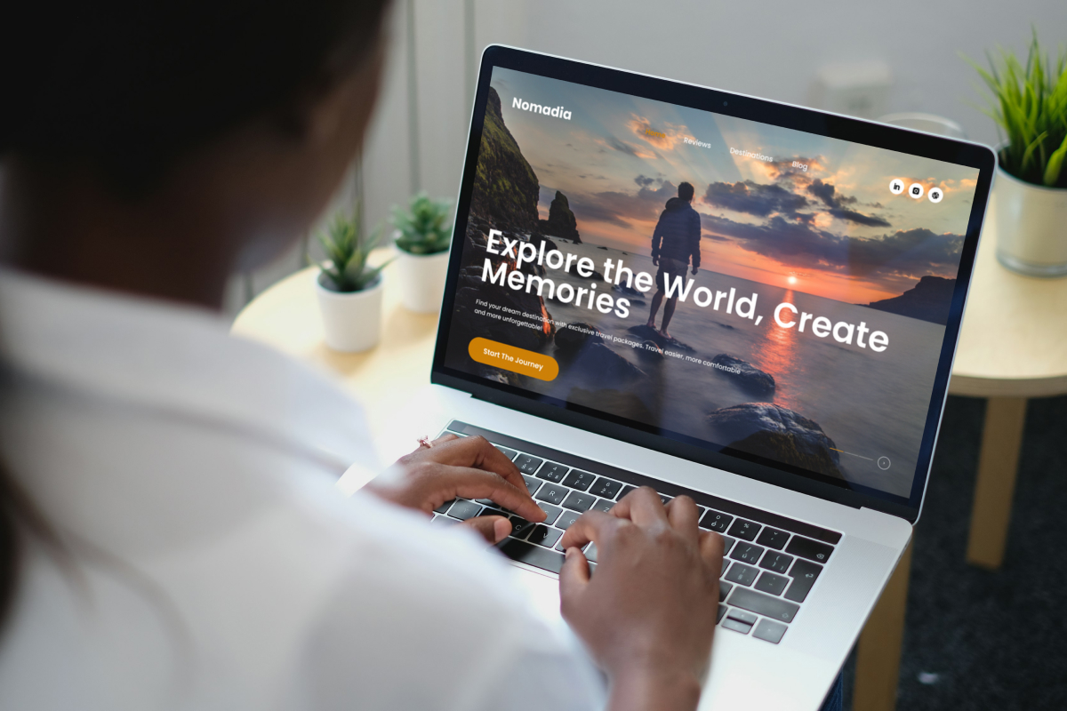 Nomadia - Outdoor Adventure Travel Landing Page