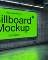 Billboard in Subway Station Mockup