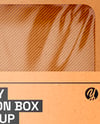 Empty Kraft Box Mockup