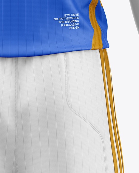 Full Soccer Kit w/ Mannequin Mockup - Back View