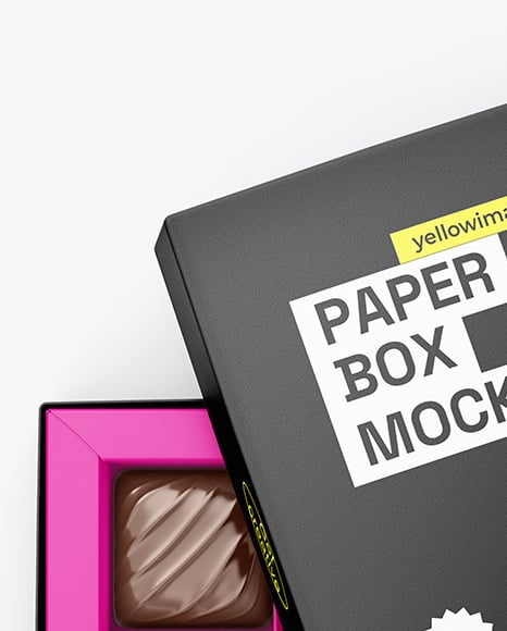 Chocolate Sweets Box Mockup