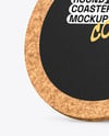 Cork Beverage Coaster Mockup