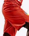 Afro-American Basketball Player Wearing Full Basketball Uniform Mockup