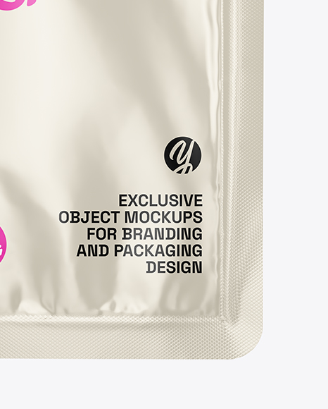 Glossy Sachet Mockup