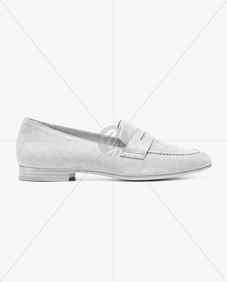 Suede Loafer Mockup