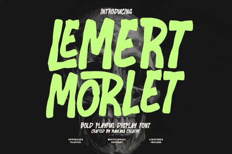 Lemert Morlet - Bold Playful Display Font