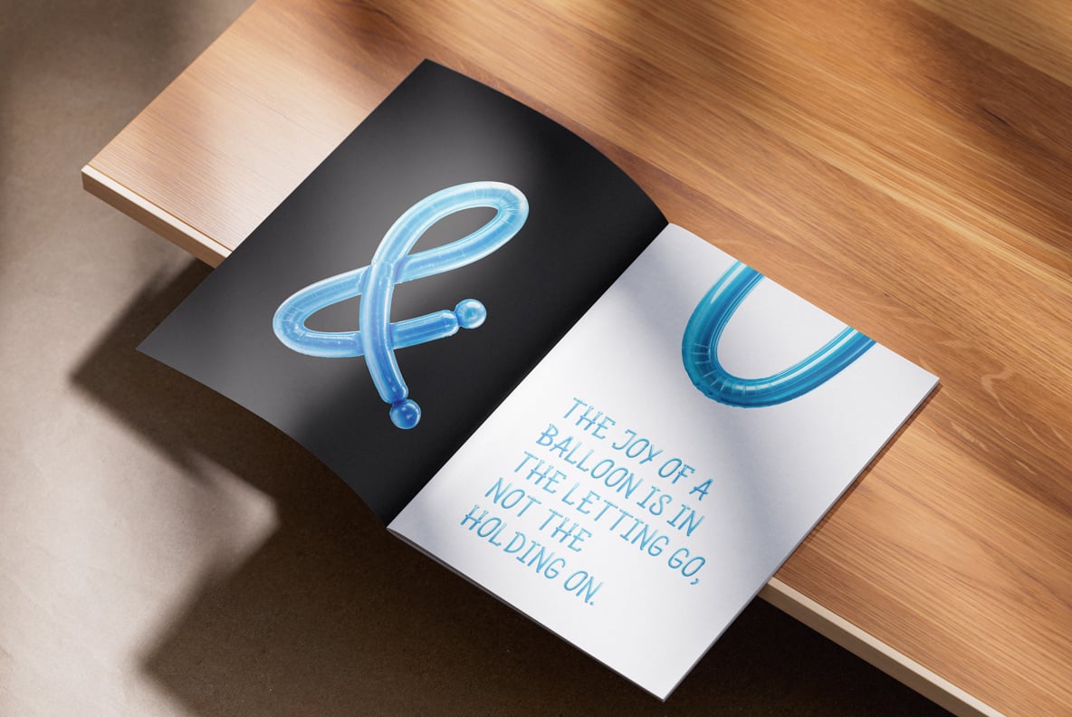 Blue Balloon Font