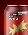237ml Matte Aluminium Drink Can Mockup