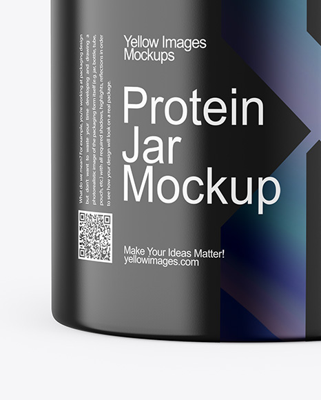 Matte Plastic Jar Mockup